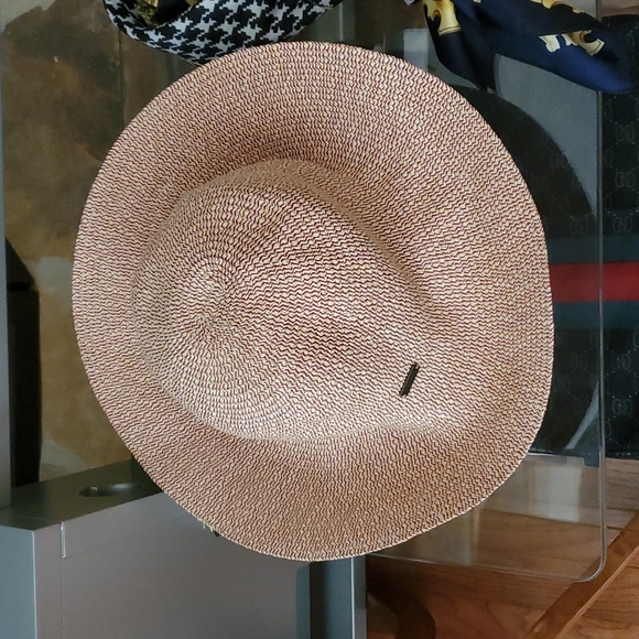 ❤️Last Chance !!Betmar New York Gossamer Packable Straw Sun Hat - Picture 3 of 9